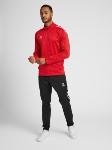 Bluza trening hummel Core XK Poly cu fermoar - unisex, rosu 211481-3062 - Img 5