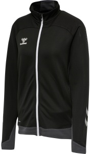 Bluza trening hummel Lead Poly cu fermoar - femei, negru