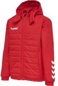 Geaca hummel Promo Bench scurta - copii, rosu