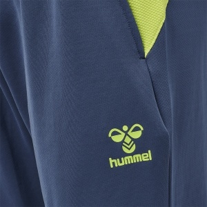 Pantaloni trening hummel Lead Poly - barbati, albastru-verde - Img 13