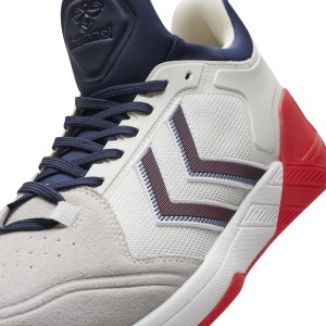 Pantofi sport hummel Algiz, alb-rosu-bleumarin - Img 4