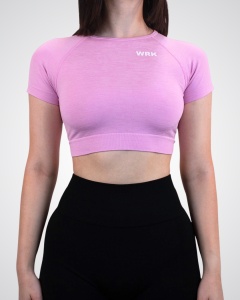Tricou de Sport WRK SCULPT, Pink Purple - WRKOUTLAB - Img 2