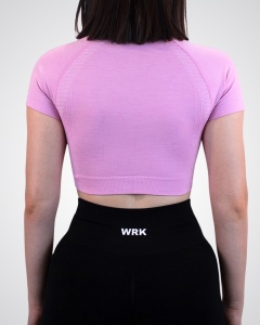 Tricou de Sport WRK SCULPT, Pink Purple - WRKOUTLAB - Img 3