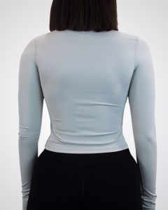 Bluza lunga WRK Flow, Sage - WRKOUTLAB - Img 3