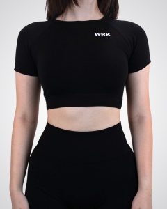 Tricou de Sport WRK SCULPT, Black - WRKOUTLAB - Img 2