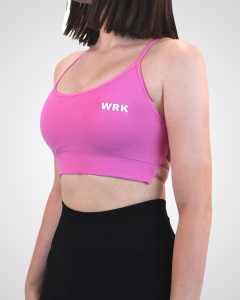 Bustiera Sport WRK Align, Pink - WRKOUTLAB