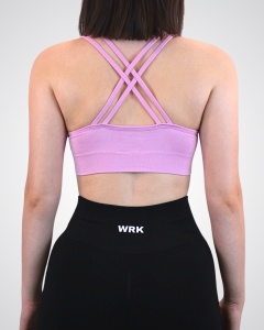 Bustieră Sport WRK Sculpt, Pink Purple - WRKOUTLAB - Img 3