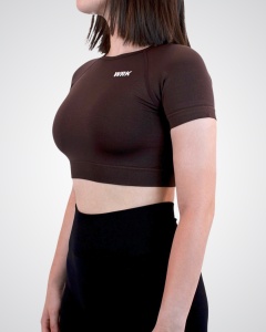 Tricou de Sport WRK SCULPT, Chocolate - WRKOUTLAB