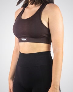Bustieră Sport WRK Sculpt, Chocolate - WRKOUTLAB