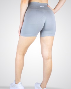 Colanți scurți WRK SCULPT, Light Grey - WRKOUTLAB - Img 2