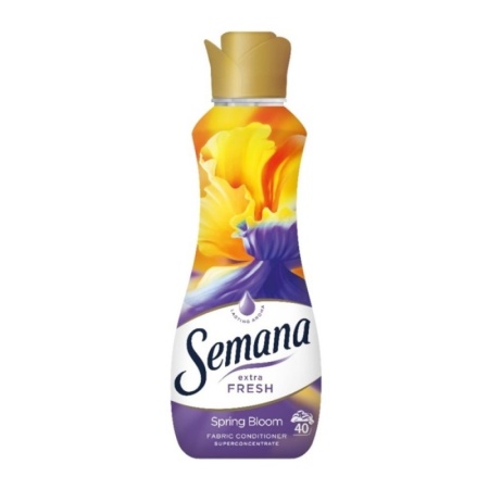 Balsam de rufe Semana Spring Bloom, 40 spalari, 800 ml, Galben/Mov