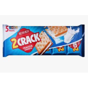 Biscuiti cu umplutura de lapte Roshen 2 Crack 235g, NM21891