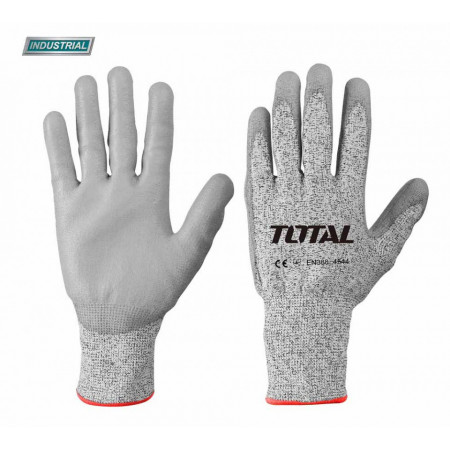 Manusi de protectie - PU + HPPE + textil - rezistente la taiere - XL (INDUSTRIAL)