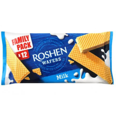 Napolitana cu umplutura de lapte Roshen Wafers 216g, NM21930
