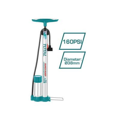 Pompa de podea cu manometru Total TMPP3811NM, ecartament 50 mm, dimensiune 38 x 500 mm, Argintiu/Verde