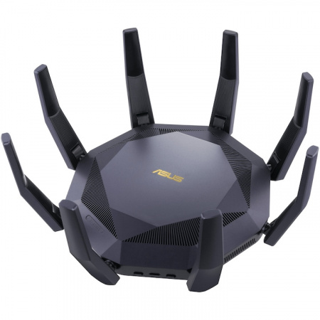 Router Gaming Asus, Dual-Band, Quad-Core 2.2GHz CPU, 256MB/1GB RAM, Adaptive QoS, VPN server/client, NM/ RT-AX89X, Negru