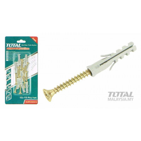 Set dibluri cu suruburi Total 15 bucati, ST 4.0x4, NM/ WJSPK4504512, Auriu