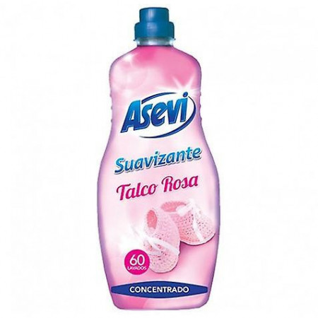 Balsam de rufe concentrat Asevi Talco Rosa, 60 Spalari, Hipoalergenic, 1.5 L, Roz