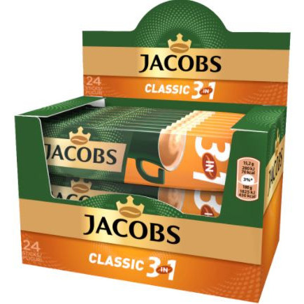 Cafea instant Jacobs 3 in 1 Clasic 24 x 15.2g, NM20014