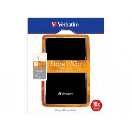 HDD extern Verbatim Store 'n' Go 1 TB, USB 3.0, 2.5 inch, NM/ 53023, Negru
