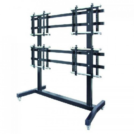 OMB MOVYALL - stand mobil pentru VIDEOWALL, 2x2 single, portrait