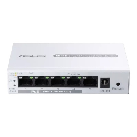 Router ASUS Expert Wi-Fi ,RJ45,60W, IP ,VoIP Phones, PoE+ Switch, NM/ EBP15, Alb