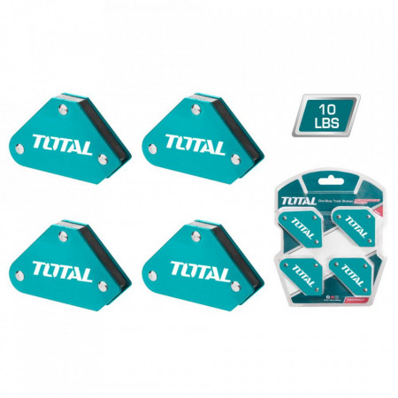 Set 4 coltare magnetice pentru sudura Total TAMWH4001/NM, Verde