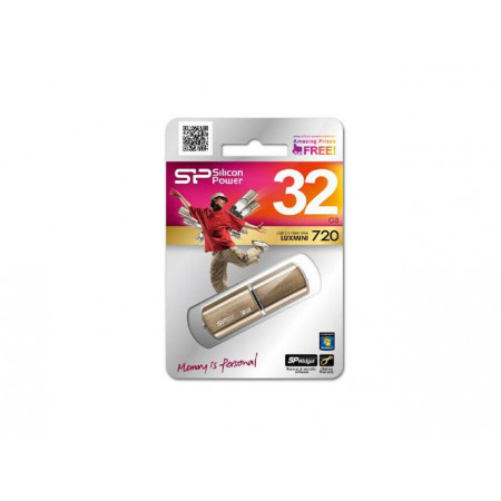 Stick Memorie Silicon Power LuxMini 720 32GB, USB 2.0, Bronze
