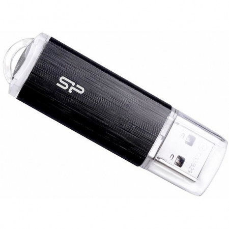 USB Flash Drive Silicon Power, Blaze B02, 3.2, 32GB, NM/ SP032GBUF3B02V1K, Negru