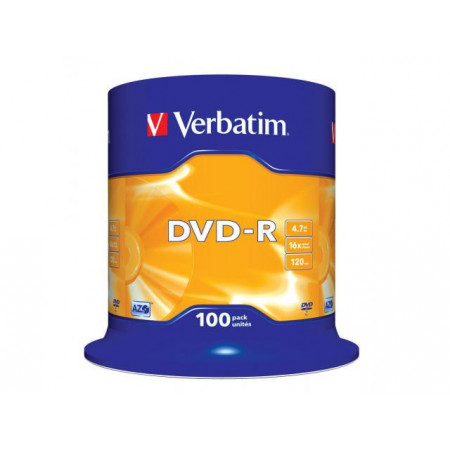 Verbatim DVD-R 16X 100 PK SPINDLE 4.7GB