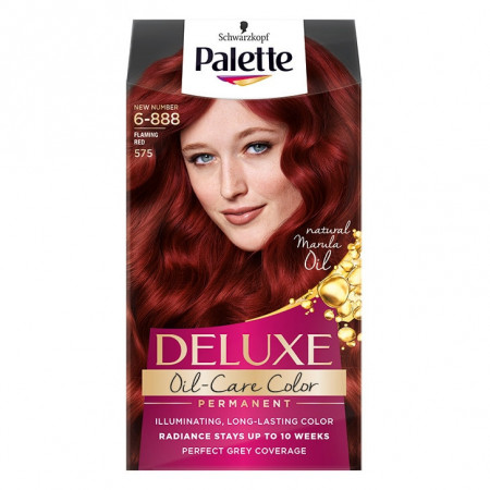 Vopsea de par permanenta Palette Deluxe 6-888(575)Flaming Red, 135 ml