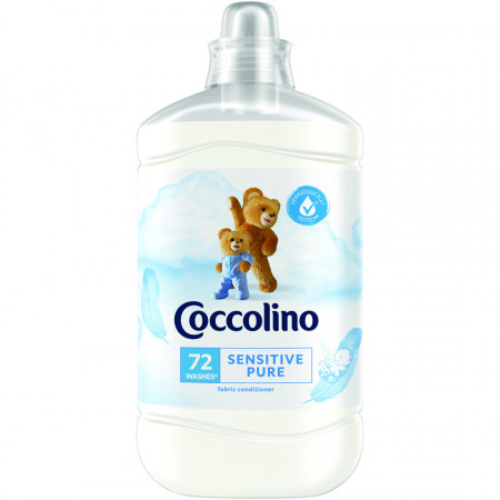 Balsam de rufe Coccolino Sensitive , 72 spalari, 1.8 L, Alb