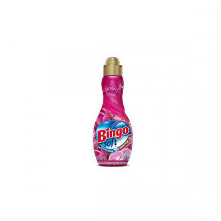 Balsam de rufe concentrat Bingo Soft Spring, 60 spalari, 1.44 l, Rosu