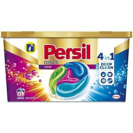Detergent automat capsule Persil Discs Color 4 in 1, 11 spalari, Multicolor