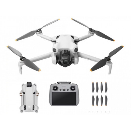 Drona DJI Mini 4 PRO + Smart Controller, 4K 60 fps, HDR, ActiveTrack 360°, NM/ CP.MA.00000732.01, Alb