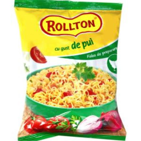 Fidea instant cu gust de pui Rollton 5 x 60g, NM22438