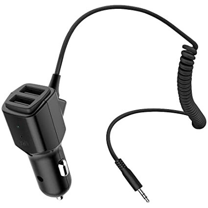 Incarcator bricheta cu receptor Bluetooth TNB, jack 3.5 mm, 2 x USB, Negru