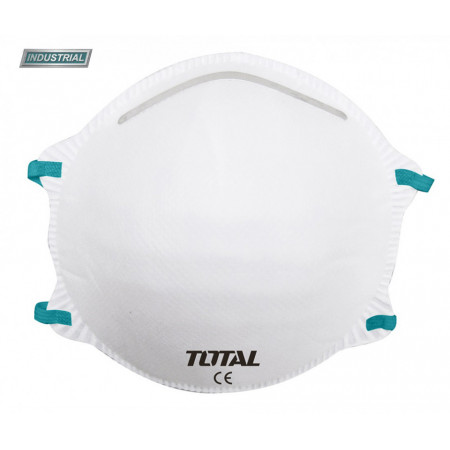 Masca protectie praf Total TSP401/NM, clasa FFP 2, P 2, filtru din fibra PP, industrial, Alb