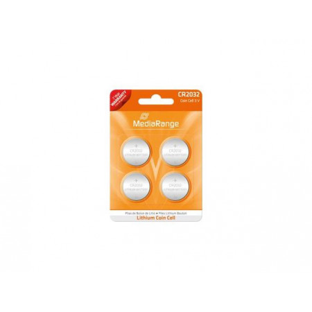 MediaRange Lithium Cion Cells, CR2032/3v Pack 4