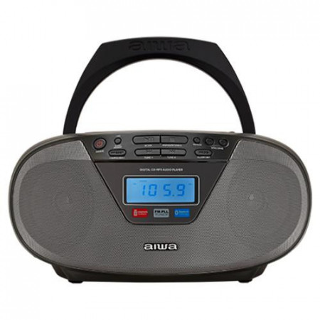 Microsistem Audio Aiwa , CD/MP3/FM-PLL/BT Player, stereo 2 x 3 W, NM/ BBTU-400BK, Negru