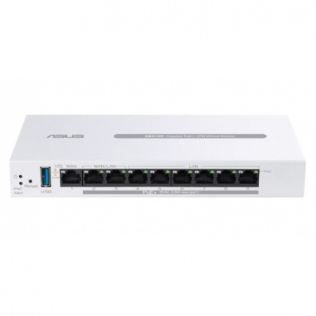 Router Asus Expert WiFI, 8 porturi PoE+ ,123 W, NM/ EBG19P, Alb