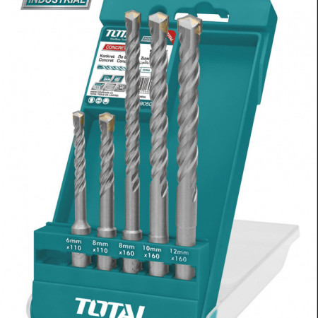 Set burghie rotopercutor SDS Plus: 5 buc (INDUSTRIAL)