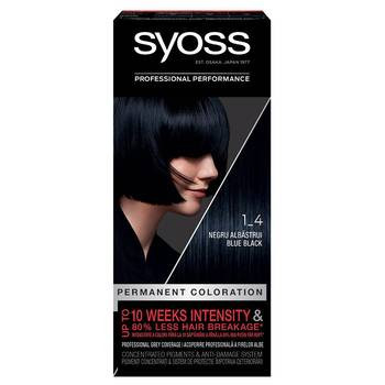 Vopsea de par permanenta Syoss Color Baseline 1-4 Negru Albastrui, 115 ml