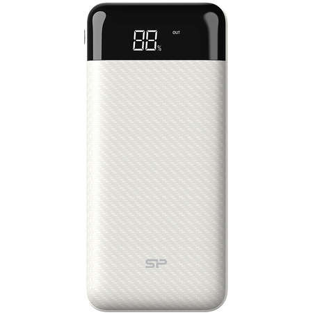 Baterie externa Silicon Power GP28, 10000 mAh, Li-Po, timp de incarcare 6 ore, NM/ SP10KMAPBKGP280W, Alb