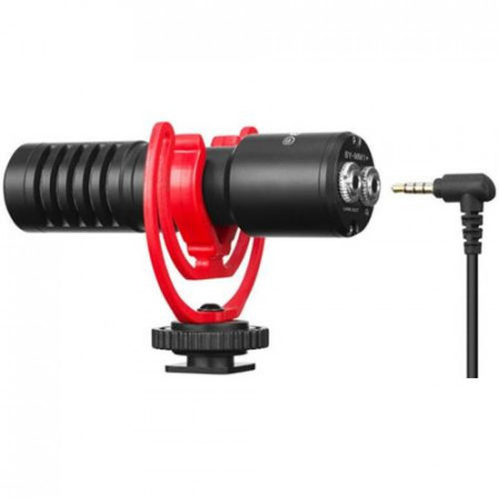 Boya BY-MM1+ Microfon Super-cardioid pentru Smartphone, Camera, PC ((TRS si TRRS de 3,5mm)