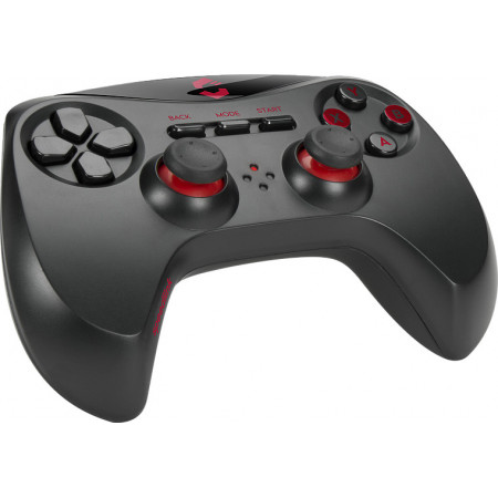 Gamepad wireless SpeedLink Strike NX pentru PC/PS3, acumulator Li-Ion, autonomie 8 ore, vibratii, Negru