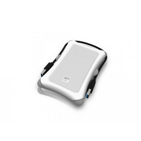 Hard Disk portabil Silicon Power Armor A30 1 TB, USB 3.1, 2.5 inch, anti-shock, NM/ SP010TBPHDA30S3W, Alb
