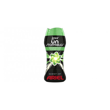 Perle parfumate Lenor Unstoppables cu parfum Ariel, 210 g, Verde/Negru