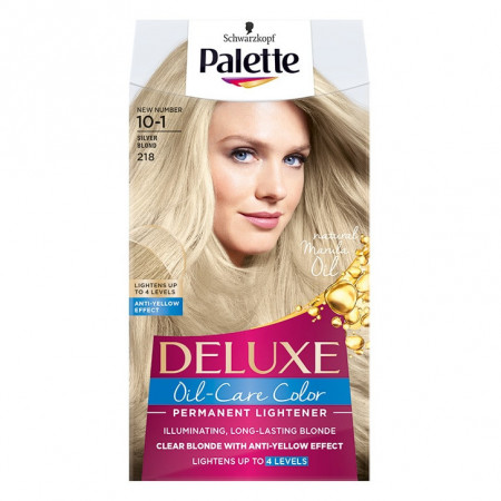 Vopsea de par permanenta Palette Deluxe 10-1(218) Silverblond, 135 ml