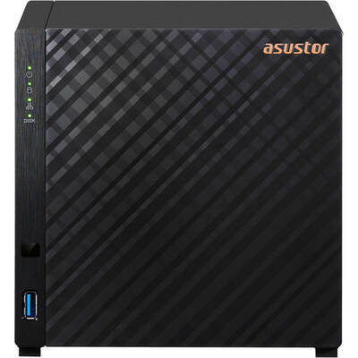 Asustor AS1104T, 18 TB, Realtek RTD1296, Quad-Core, 1.4 GHz, functionare silentioasa, NM/ AS1104T, Negru